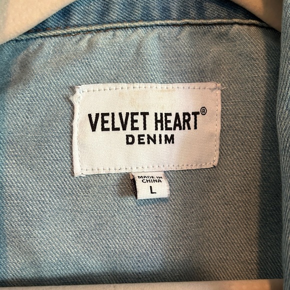 Beautiful Jean jacket with stars! - Picture 3 of 5